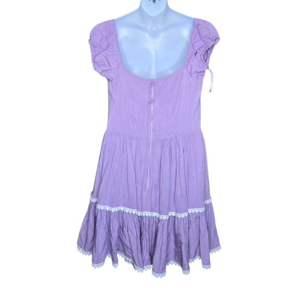 COLLECTIF Lolisa purple kawaii pastel fit and flare doll dress XL - Picture 5 of 13